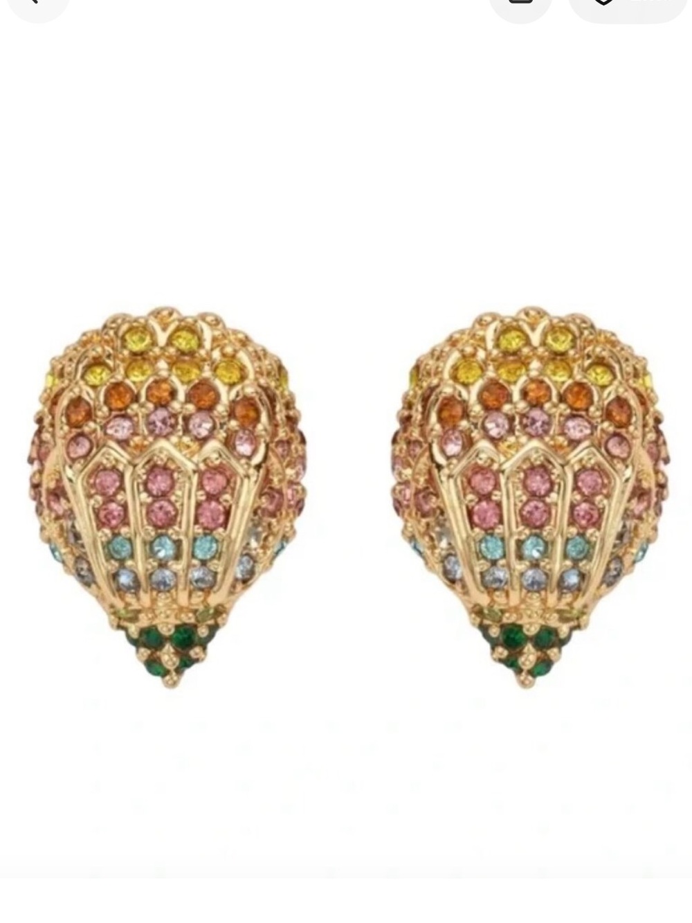Kurt Geiger Rainbow Crystal Eagle Stud Earrings